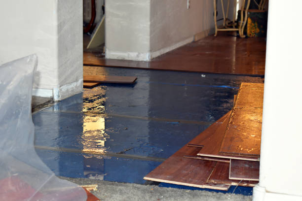 Professional Water Damage Restoration technician working in Massapequa, NY